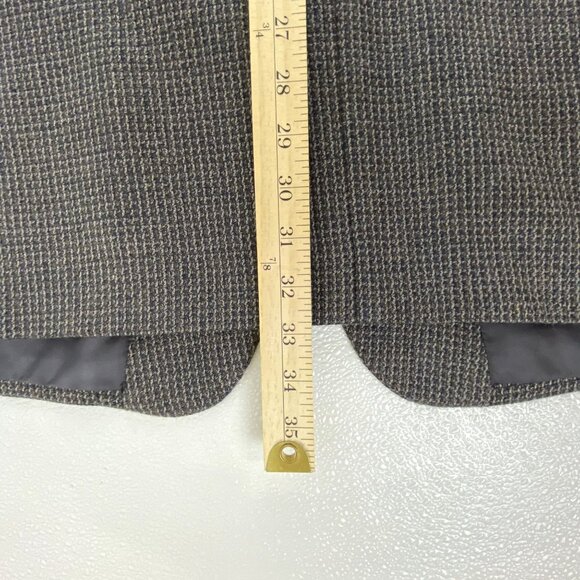 Andre Vachom Men's 52L Lambswool Gray Houndstooth Blazer Sports Jacket Coat - Picture 8 of 16